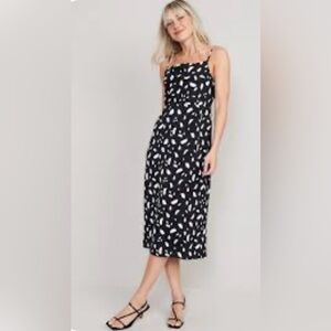 NWT Old Navy Cowl-Neck Satin Midi Dress
